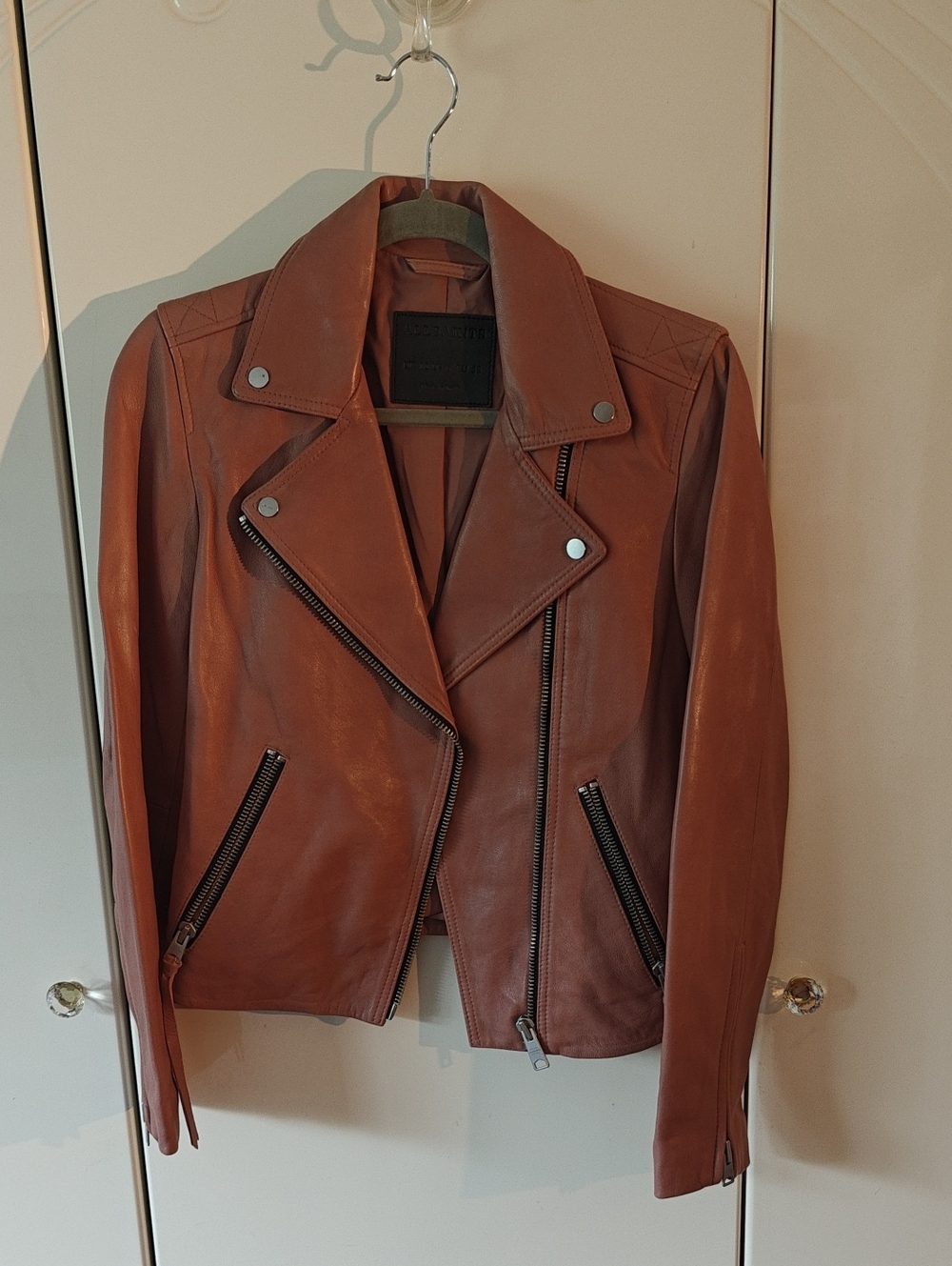 All Saints Dalby Biker Leather Jacket